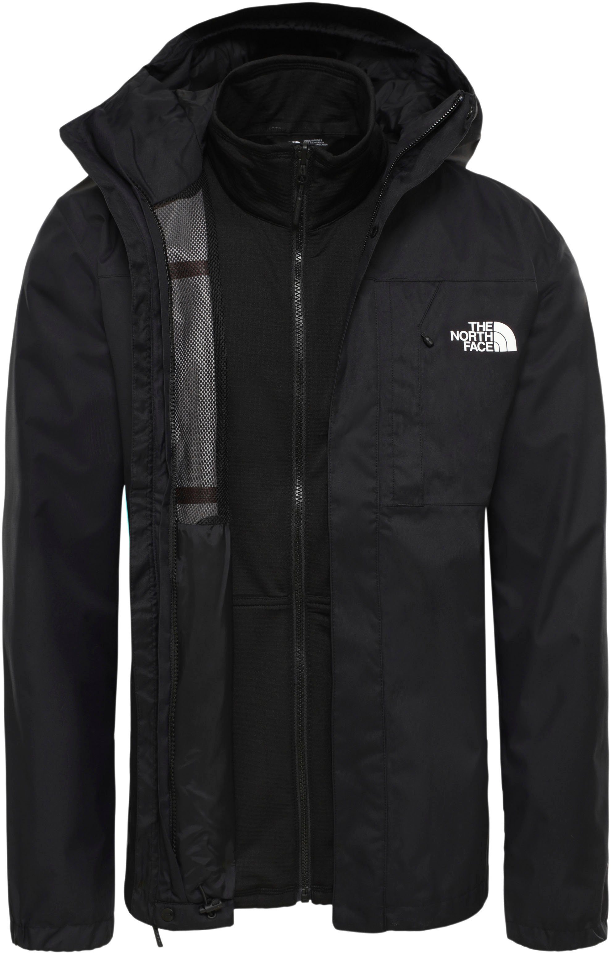 The North Face Outdoorjacke M QUEST TRICLIMATE JACKET (2-St) mit abnehmbarer Fleecejacke