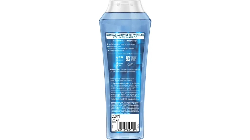 GLISS Shampoo Aqua Revive Volume 250 ml