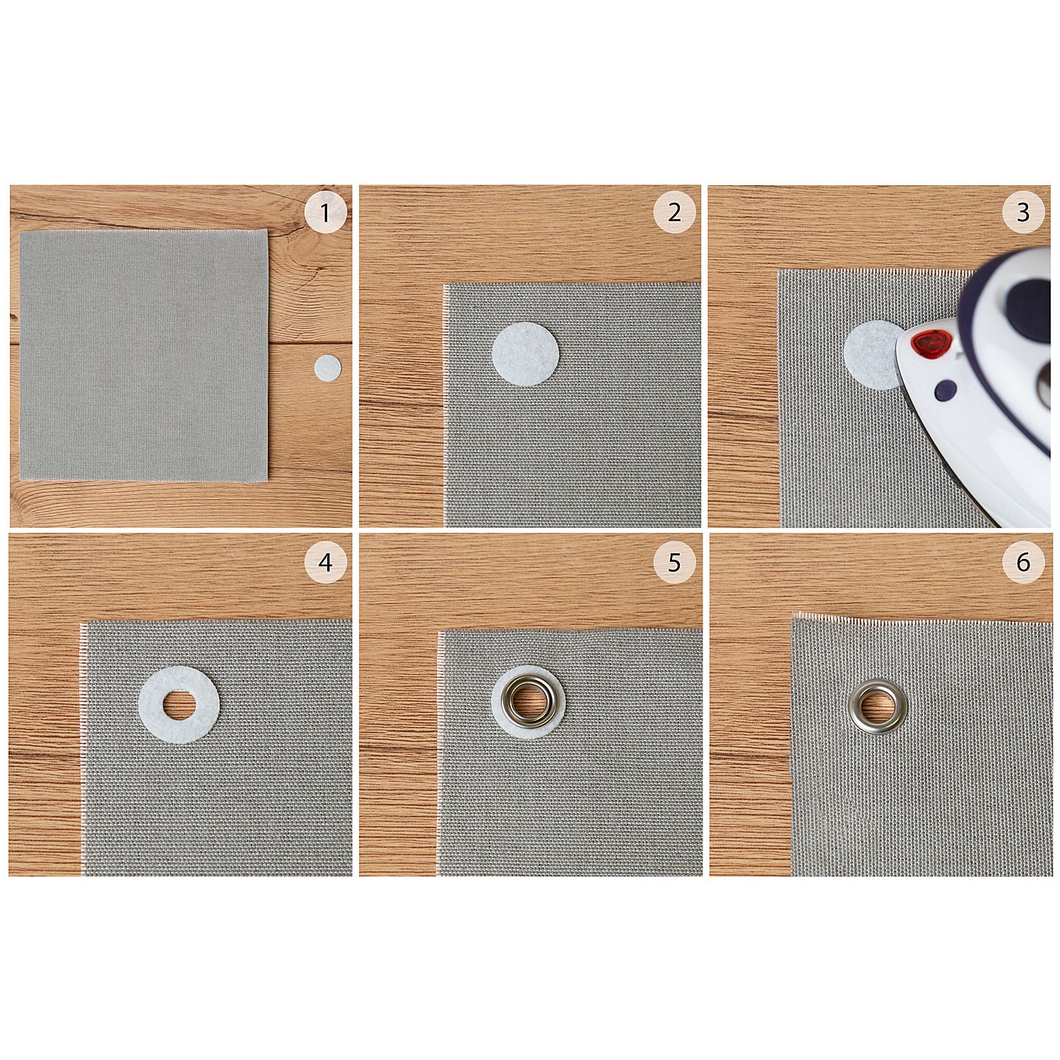 buttinette Iron Dots zur Verstärkung von Stoffen, weiß, 100 Stück