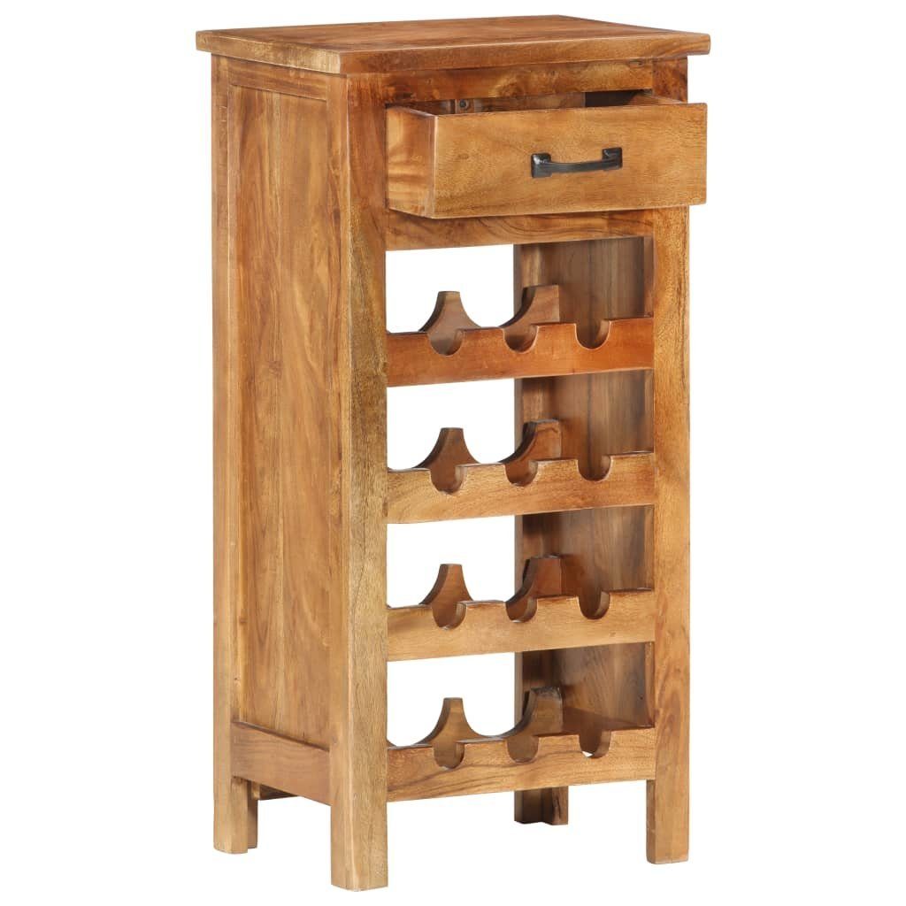 vidaXL Weinregal Weinschrank 40 x 30 x 80 cm Massivholz Akazie, 12-tlg.