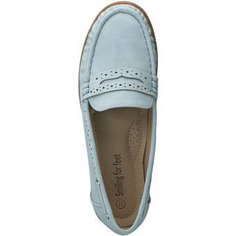 smiling for feet Mokassin in blau