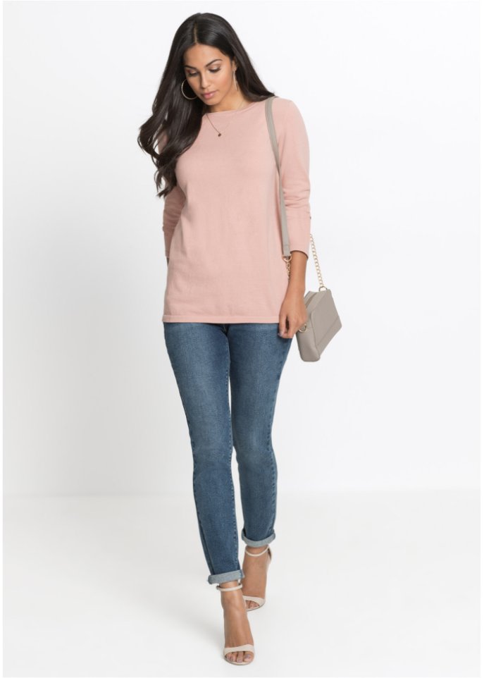 Pullover mit Bluseneinsatz