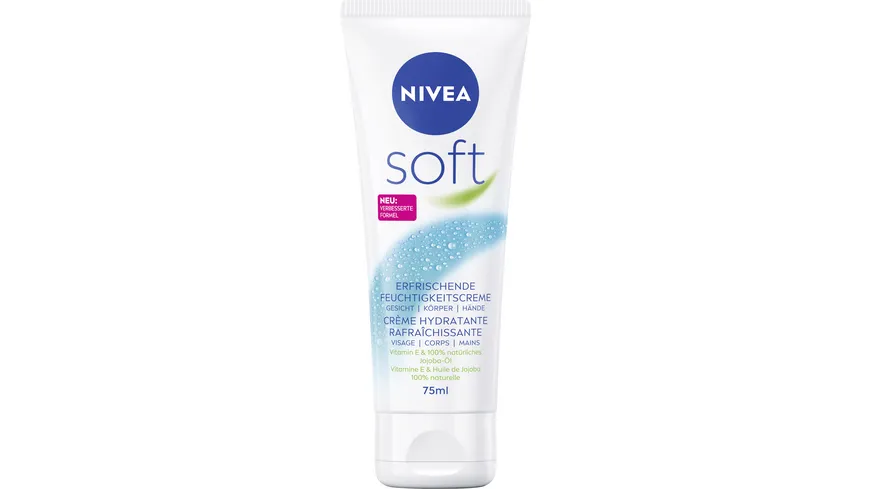 NIVEA soft Creme Erfrischende Feuchtigkeitscreme 75 ml