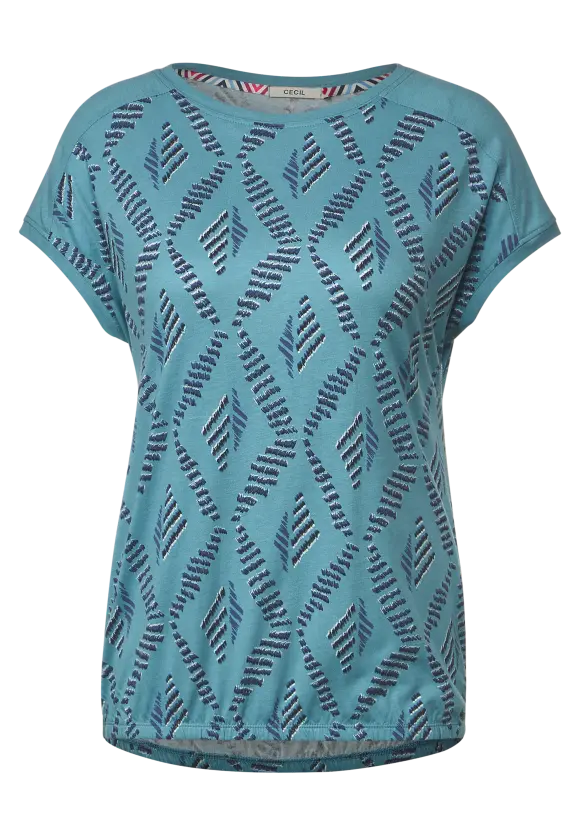 CECIL T-Shirt mit Rhombus Print