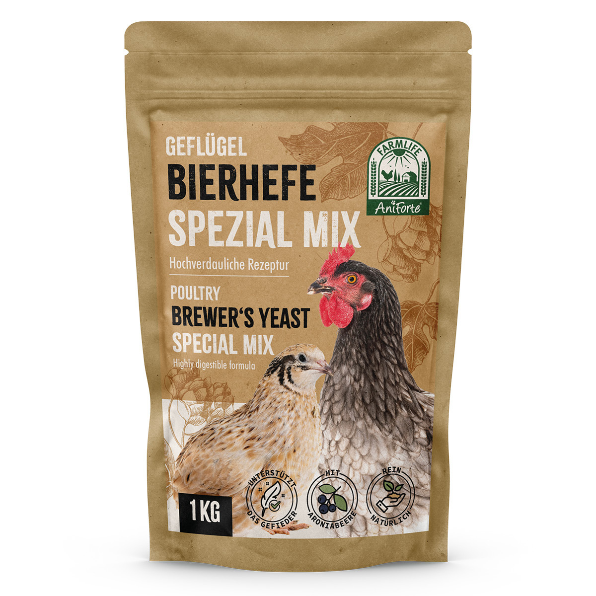Aniforte Futter & Heu Aniforte FarmLife Geflügel Bierhefe Spezial Mix 1kg