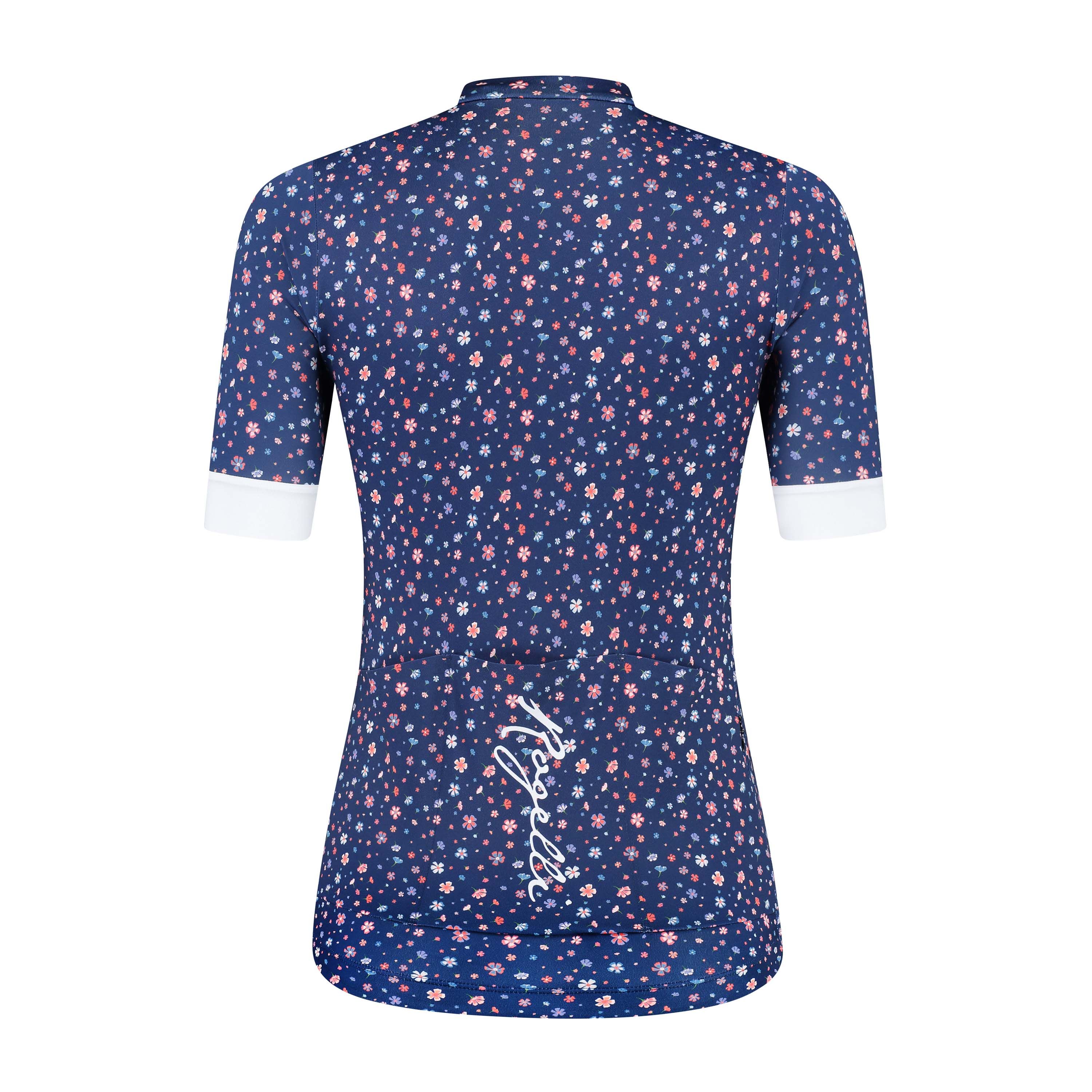 Rogelli Lily Blau/Weiß Damen Radtrikot Kurzarm