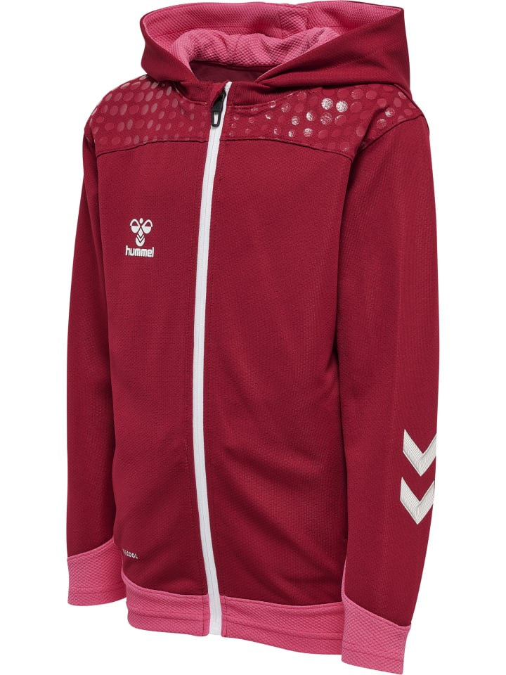 Hummel Hummel Reißverschluss Kapuzenpullover Hmllead Kinder in BIKING RED günstig kaufen