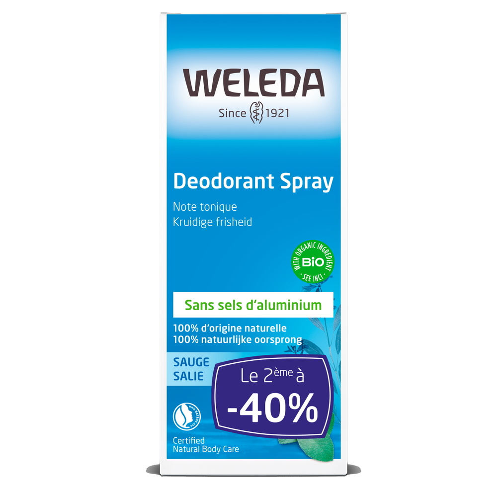 WELEDA Duo Déodorant à la Sauge - 2x100 ml Hygiène