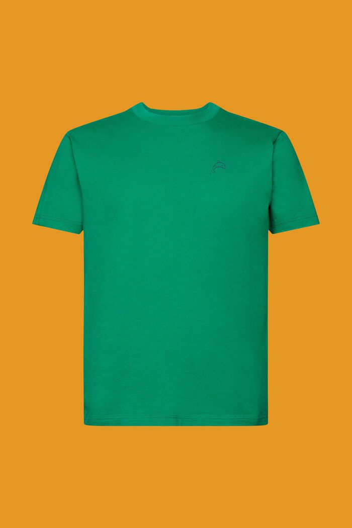 Baumwoll-T-Shirt mit Delfinprint