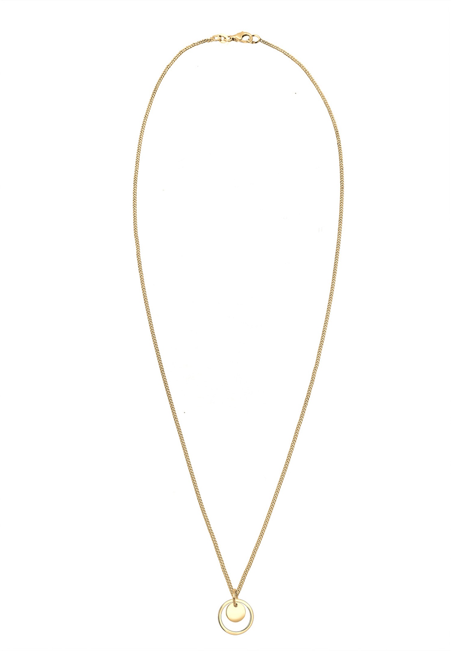 Ciondolo da donna Elli a cerchio con motivo geometrico in argento sterling 925