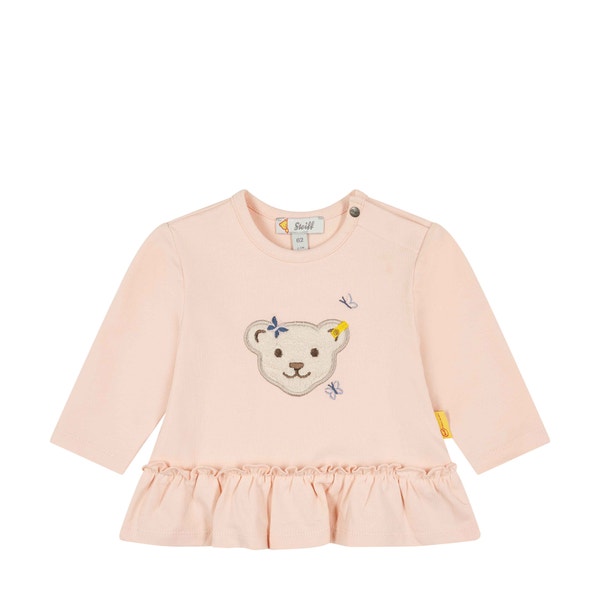 T-Shirt langarm, rosa für Mädchen
