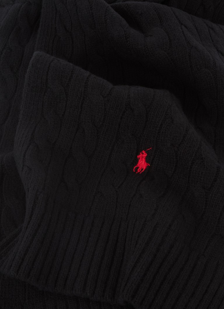 Sciarpa Ralph Lauren in maglia a trecce, misto lana, 205 x 30 cm