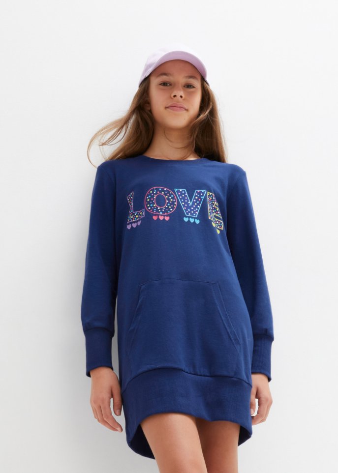 Mädchen Jerseykleid mit Bio-Baumwolle