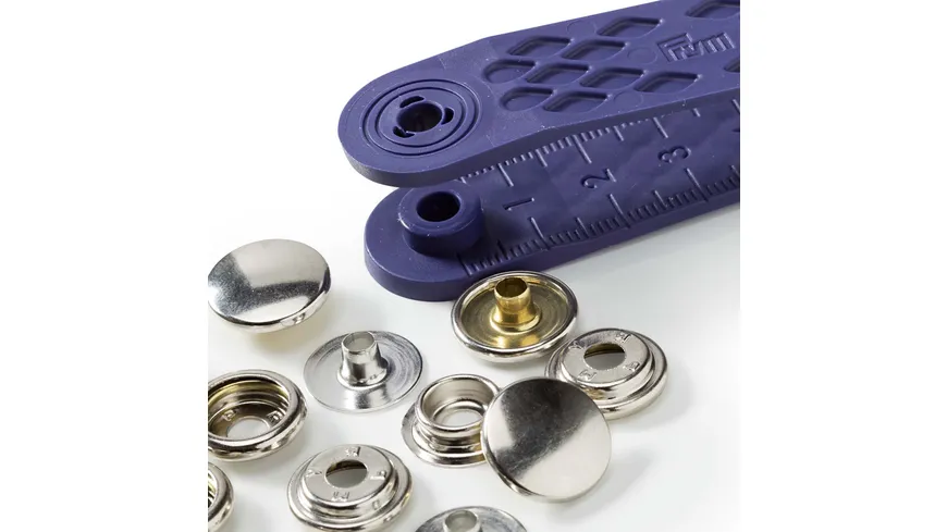 Prym nähfreie Druckknopfe Sport & Camping Messing 15 mm silberfarbig