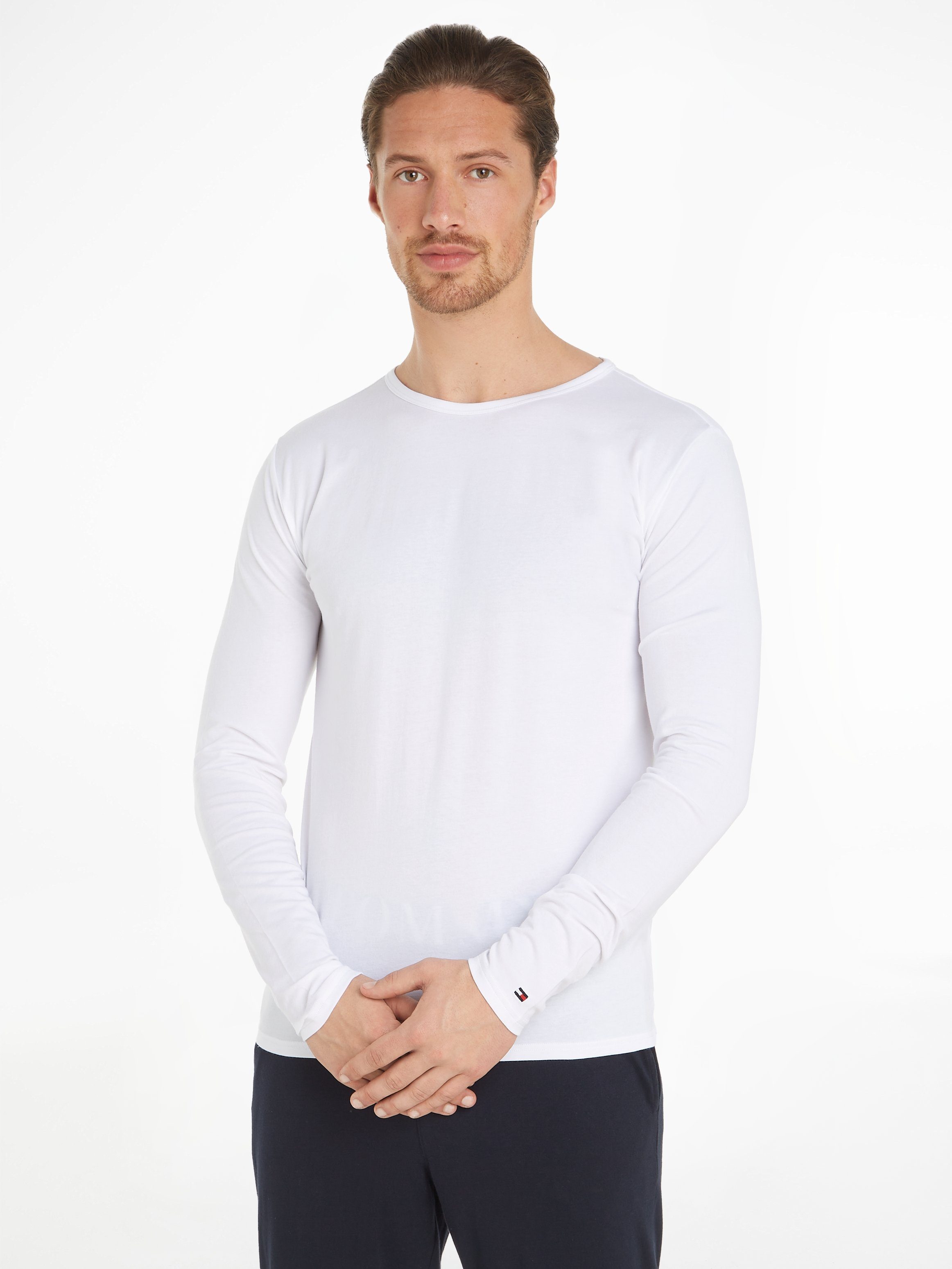 Tommy Hilfiger Underwear T-Shirt 3P LS Tee (Packung, 3er-Pack) mit Markenlabel