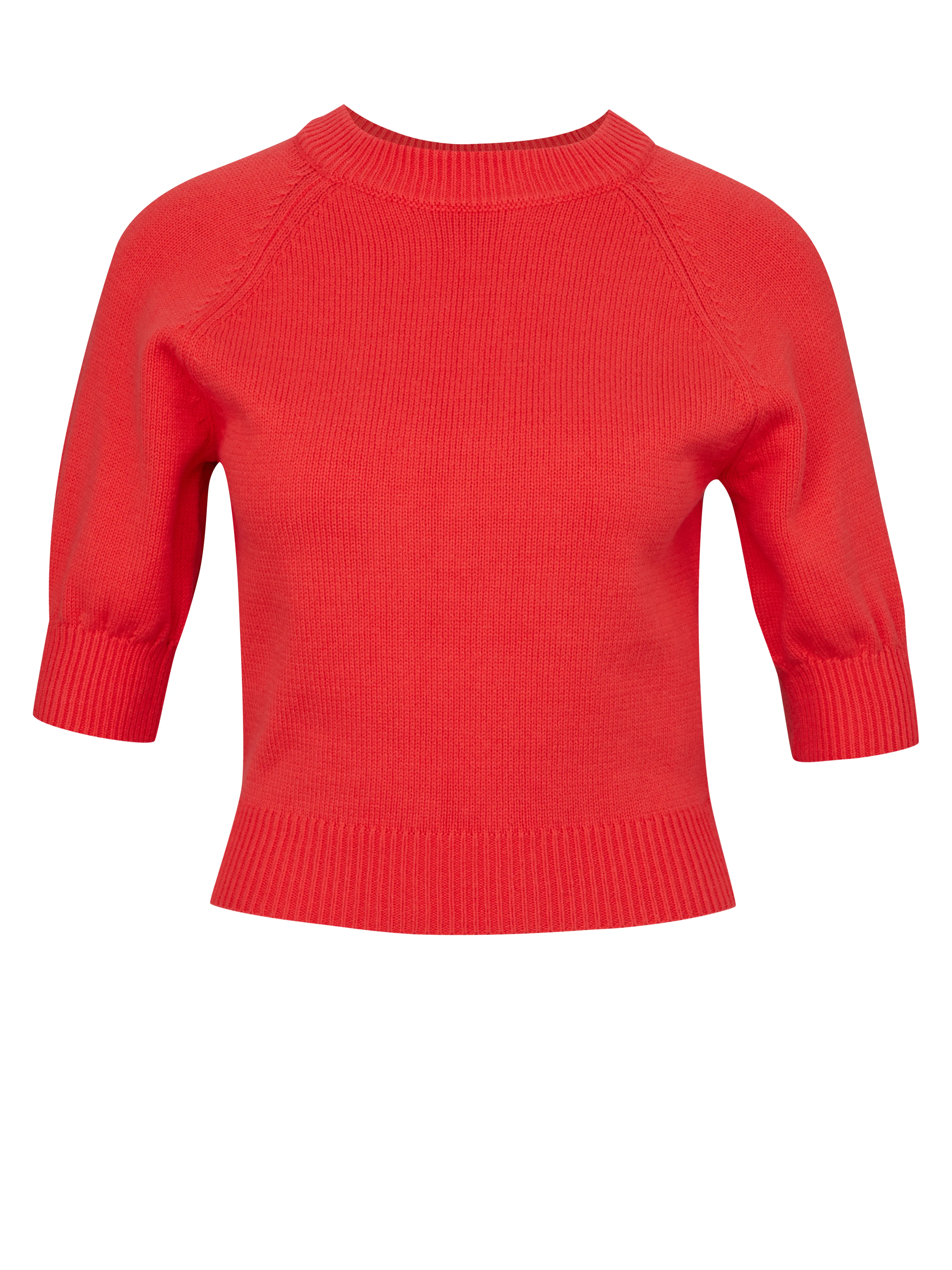 Roter Damen-Kurzarmpullover ORSAY