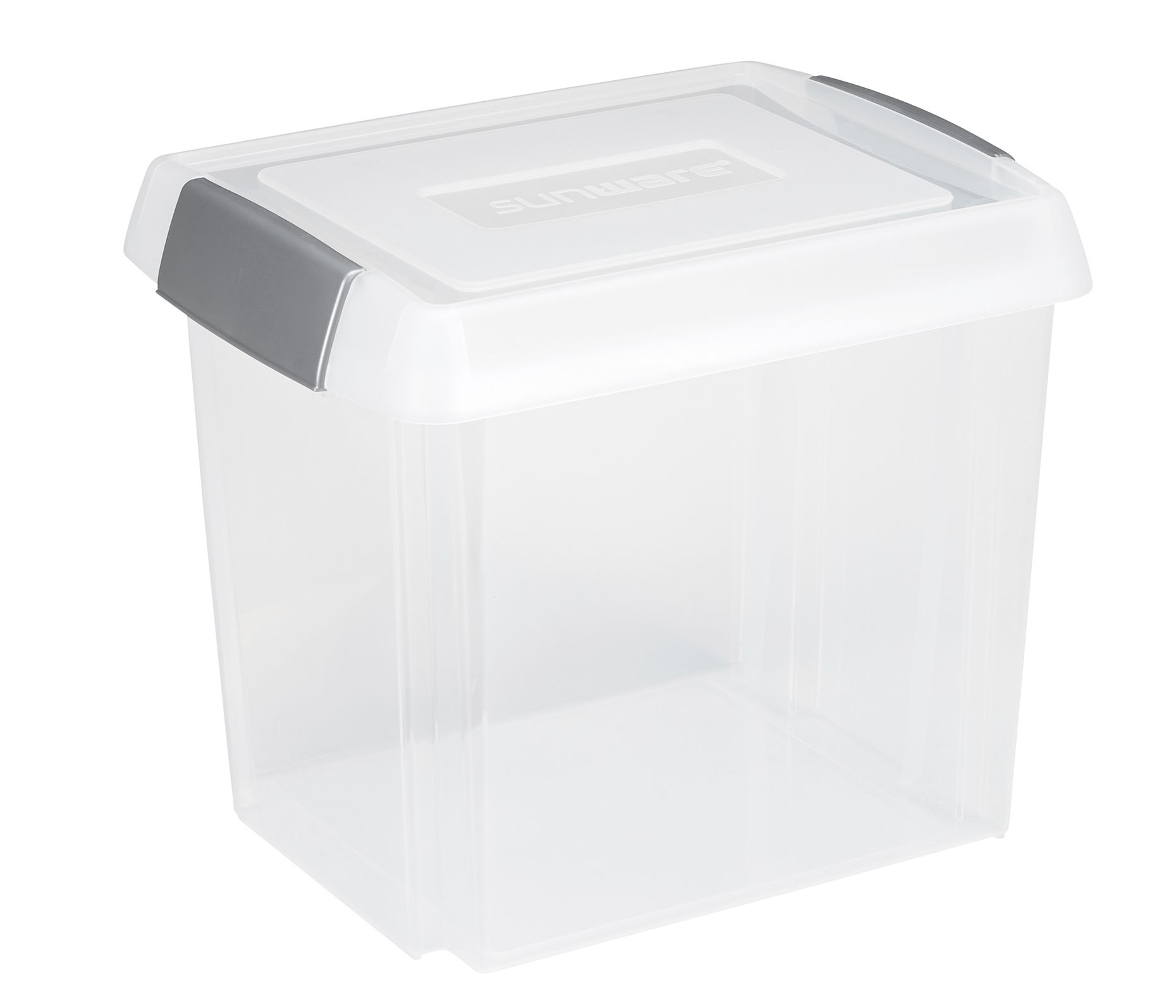 Sunware Nesta Office 50 Liter transparent graue Aufbewahrungsbox