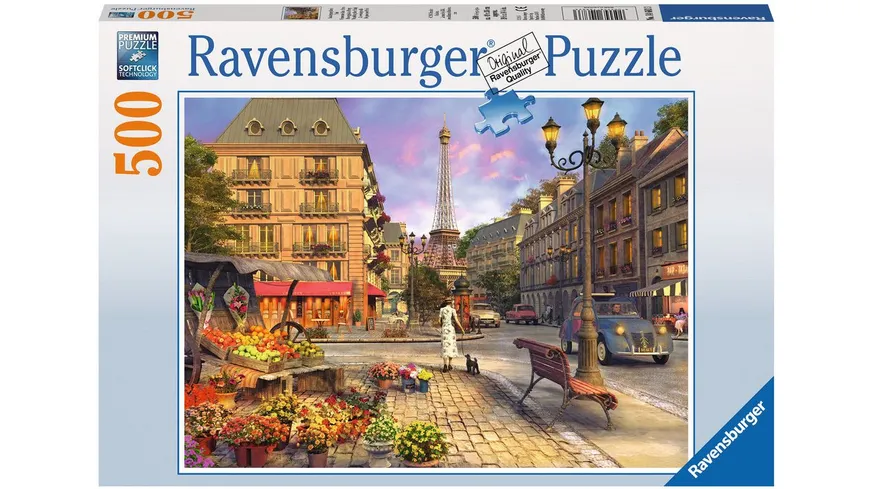 Ravensburger Puzzle - Spaziergang durch Paris, 500 Teile