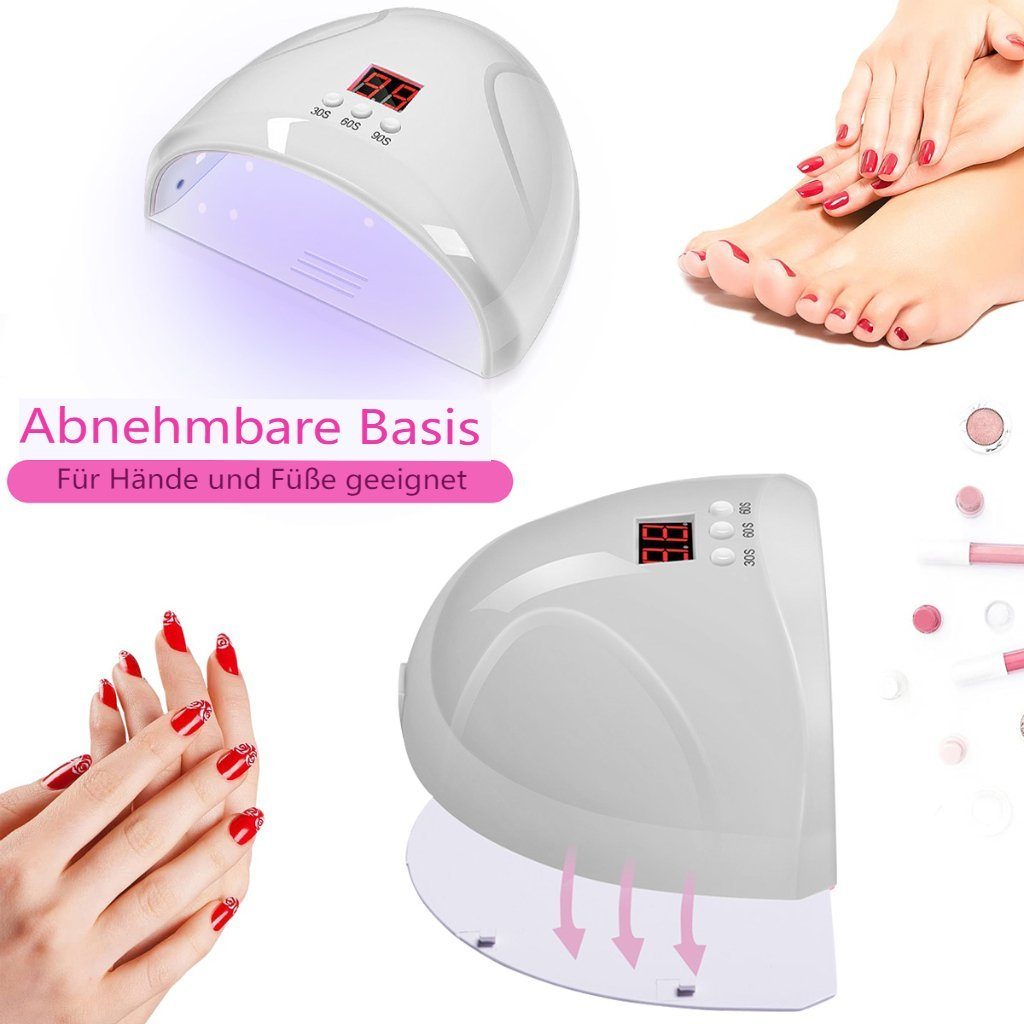 Insma Lichthärtungsgerät, 200W LED UV Nagel Lampe Nageltrockner mit 3 Timer