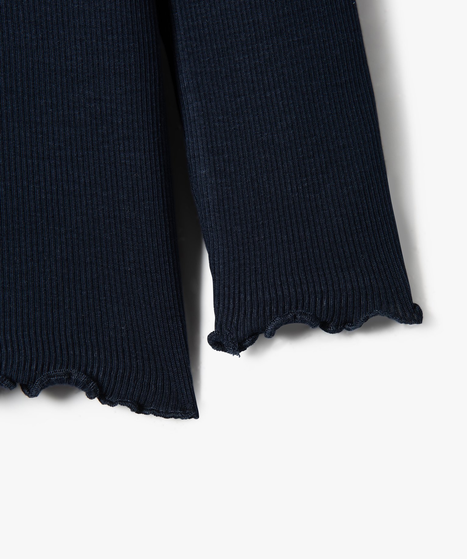 Tee-shirt bébé fille en maille ctelée imprimé bleu | GEMO