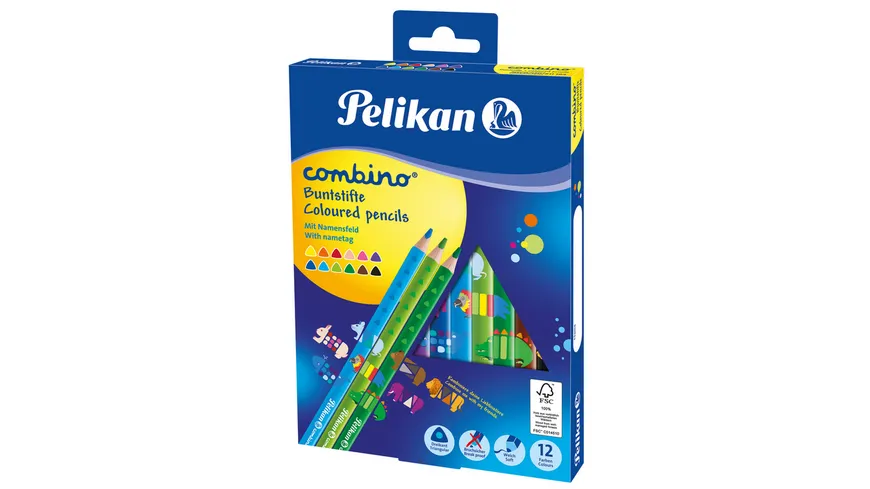 Pelikan Buntstifte Combino dick und dreieckig 12er Karton