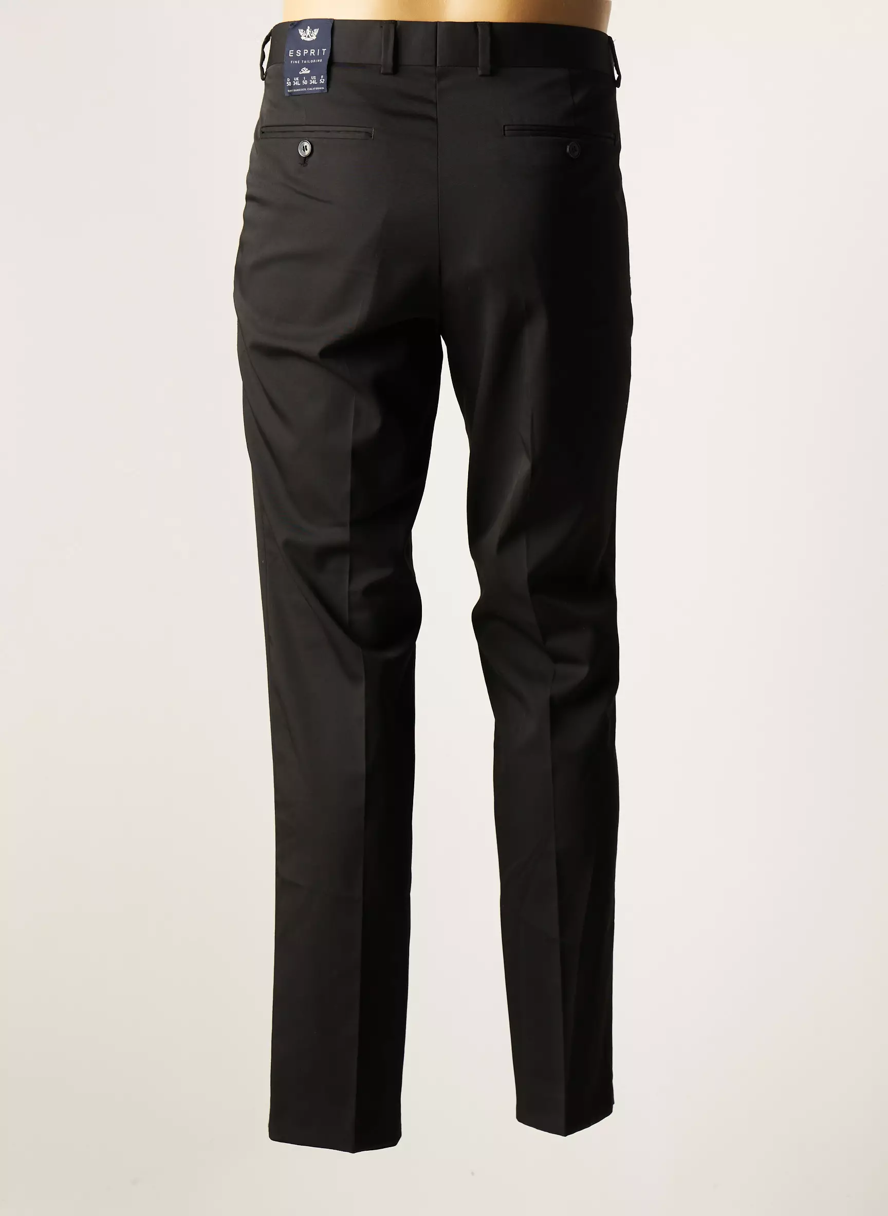 Esprit Pantalons Slim Homme couleur noir