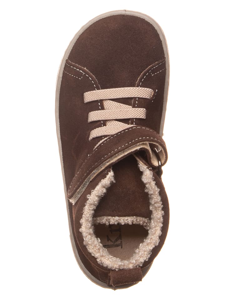 kmins Leder-Barfuß-Schnürschuh in Braun günstig kaufen