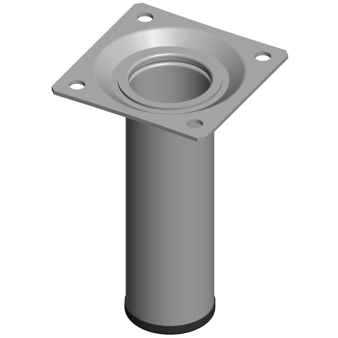Element System Möbelfuß 4er-Set BURGUND Ø30, Aluminium