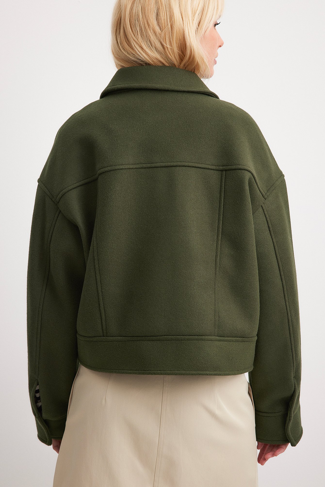 Jacke im Woll-Look