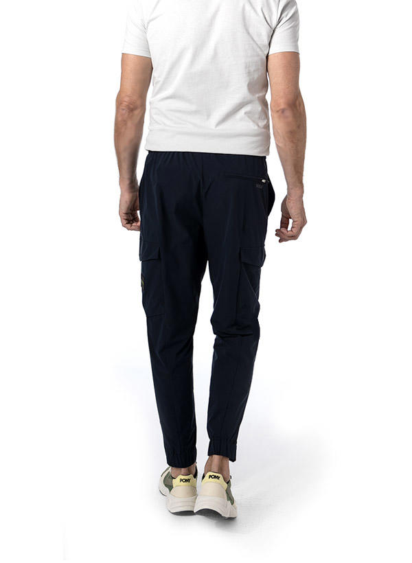 BOSS Green, Cargohose, Mikrofaser, dunkelblau
