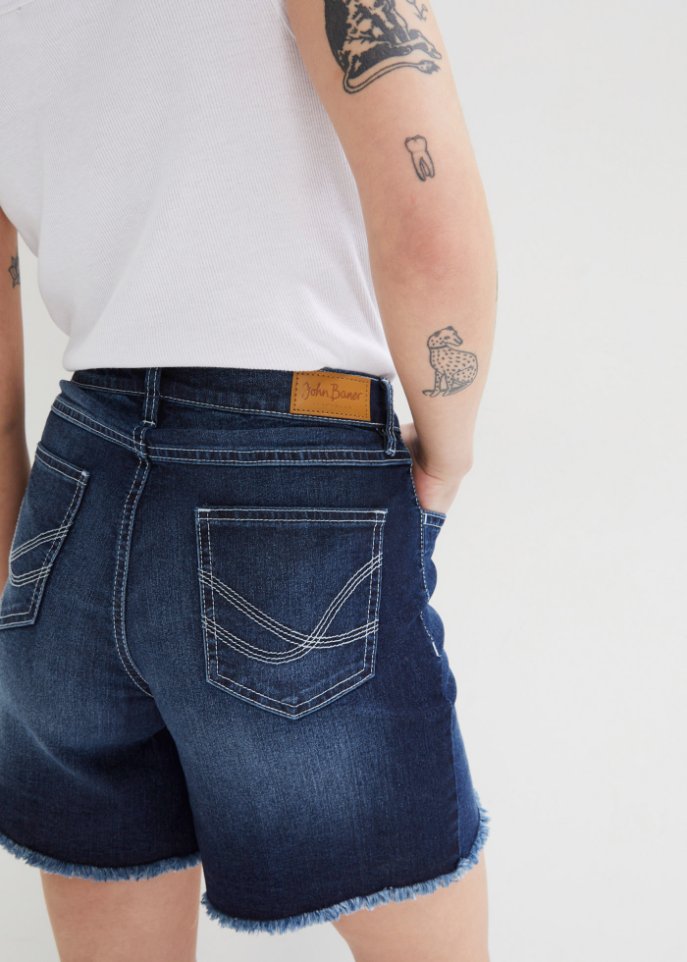 Stretch-Jeans-Shorts