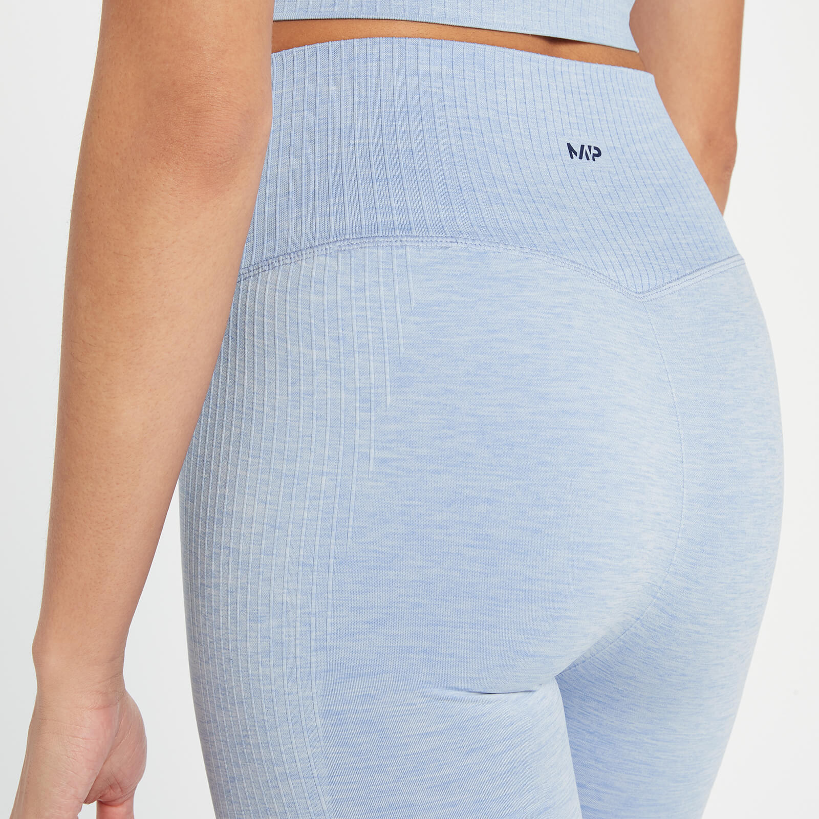 Legging ¾ sans coutures MP Composure pour femmes – Bleu ciel