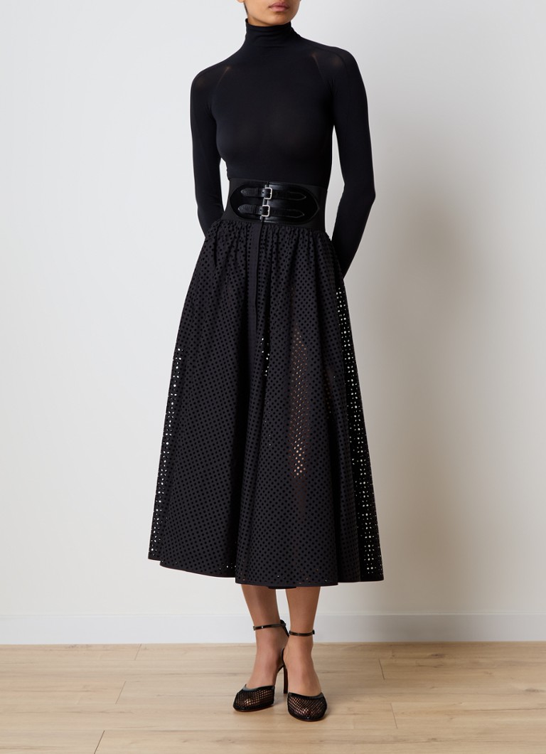 Alaïa Semi-transparent body with turtleneck