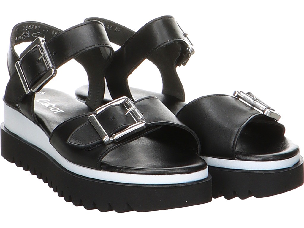 GABOR Klassische Sandalen schwarz