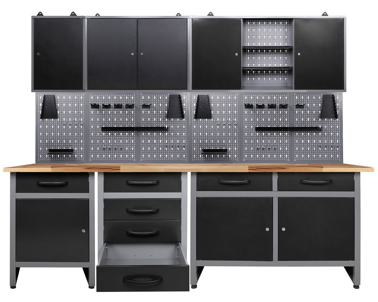 Ondis24 Ondis24 Werkstatt Set Bastler 240 cm 3 Schränke