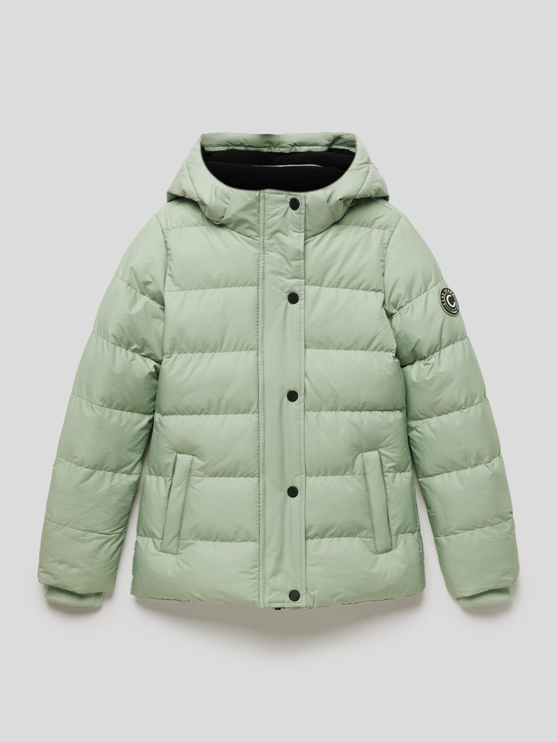 Steppjacke mit abnehmbarer Kapuze Modell 'Halimi' in mint