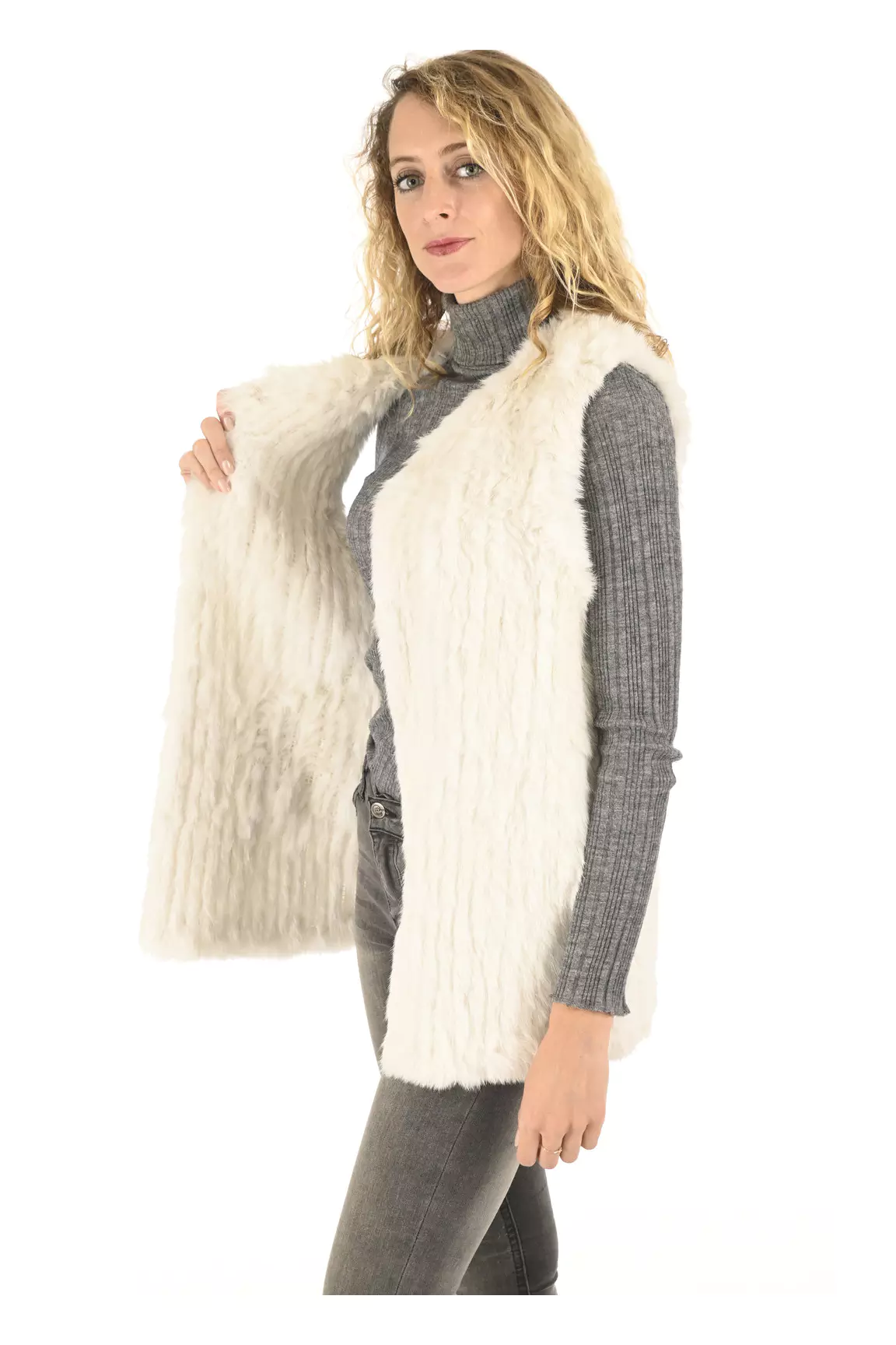 La Canadienne Autres Gilets Femme couleur beige