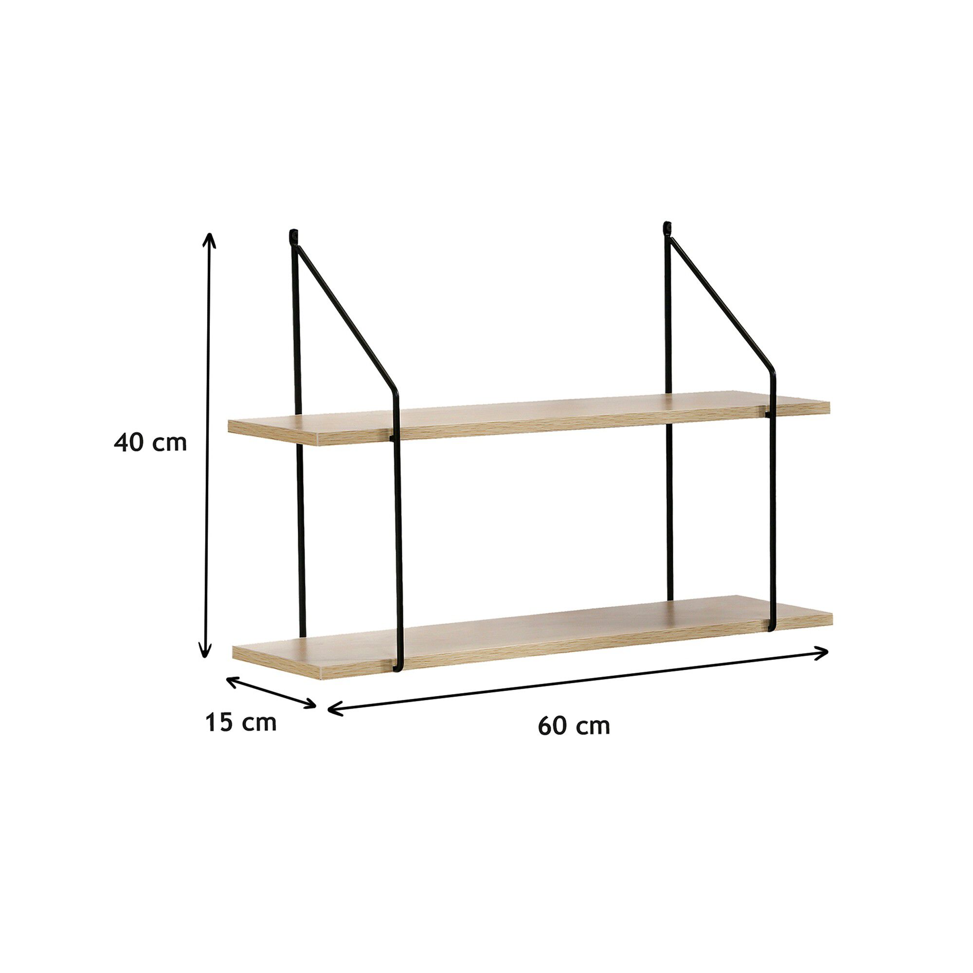 Etagère style industriel métal et bois