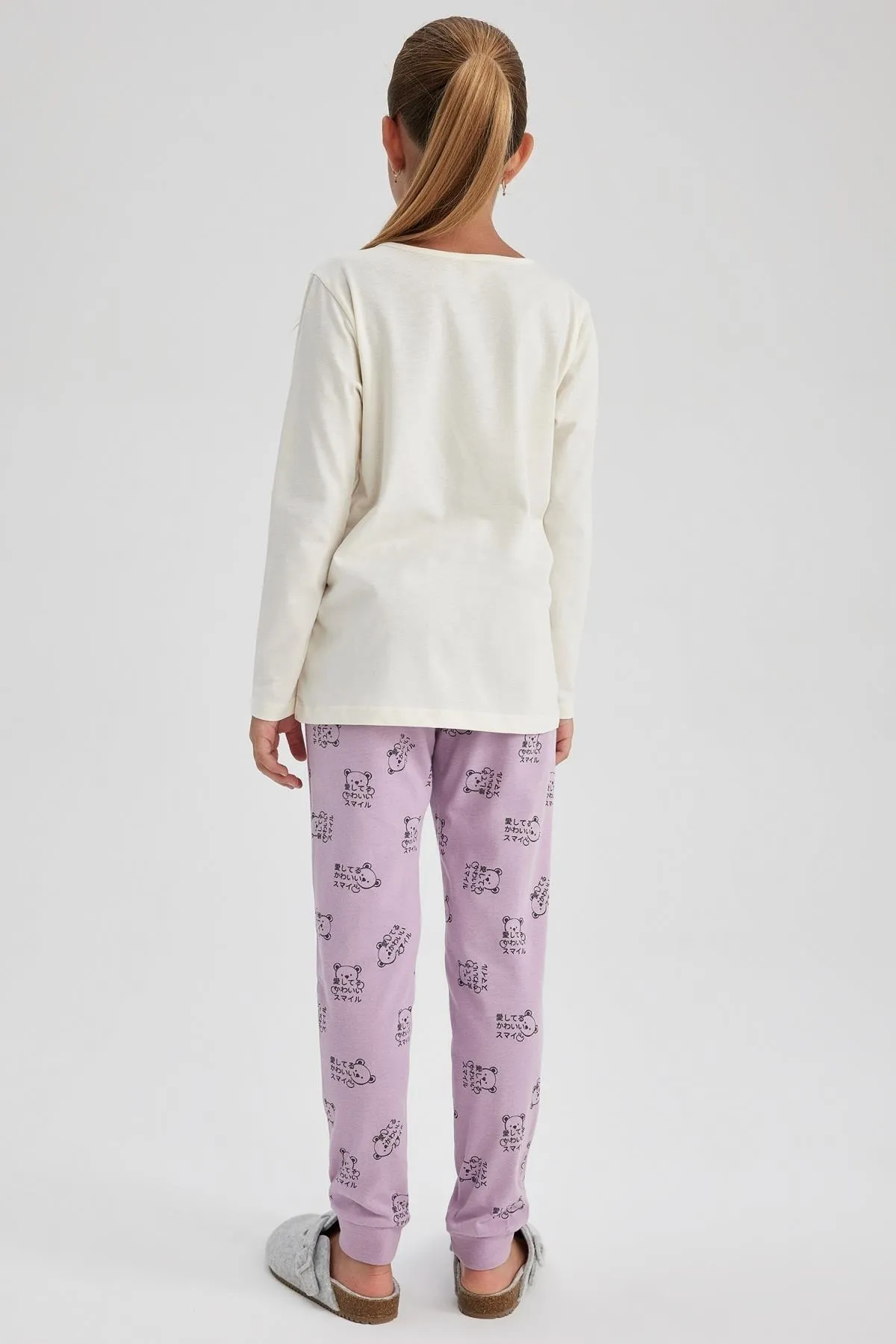 DeFacto  Bedrucktes Langarm-Pyjama-Set für Mädchen