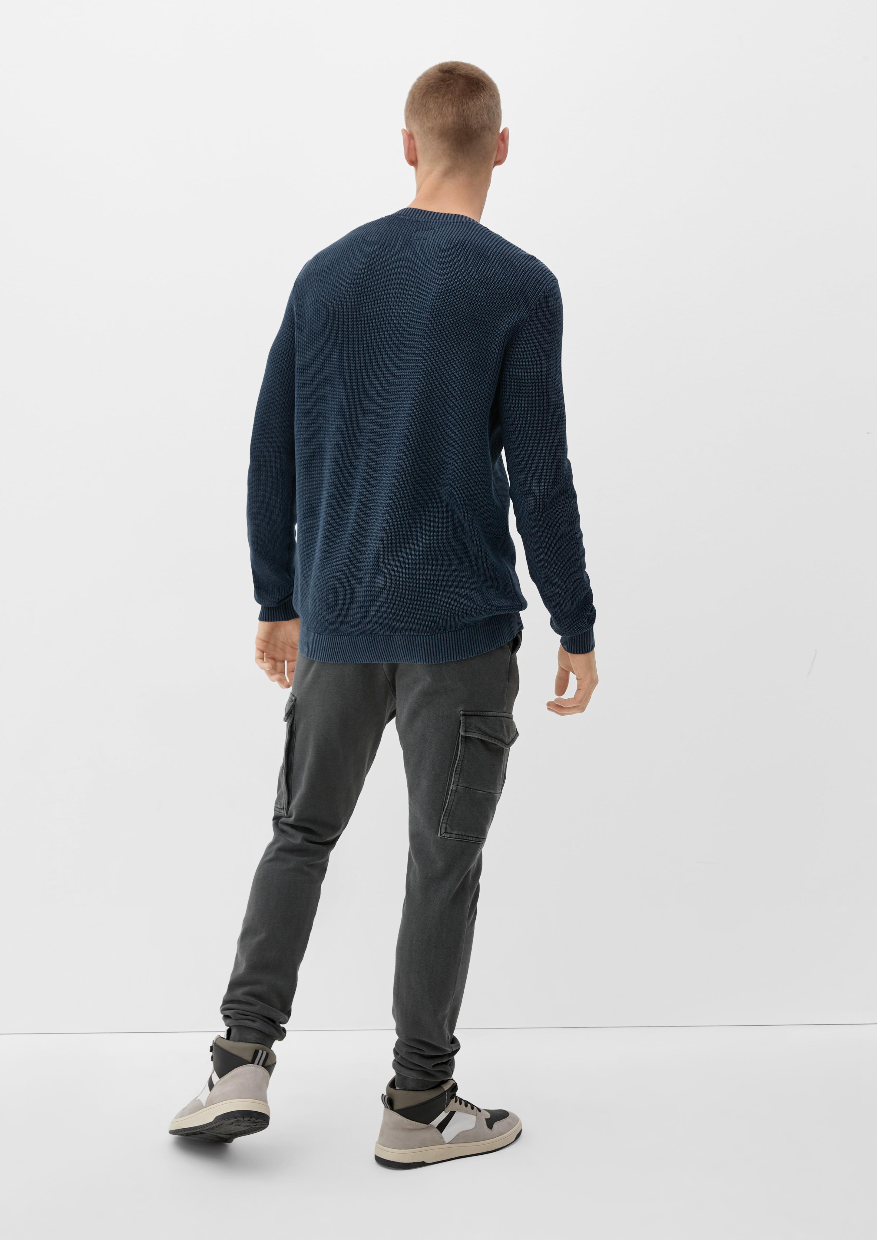Strickpullover mit Garment Dye  2125659-5952