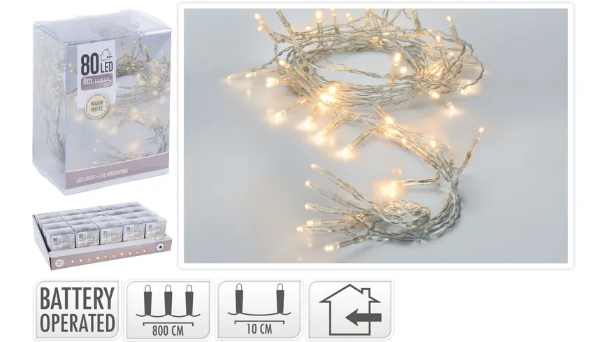 LED Beleuchtung 80stk ww 8m