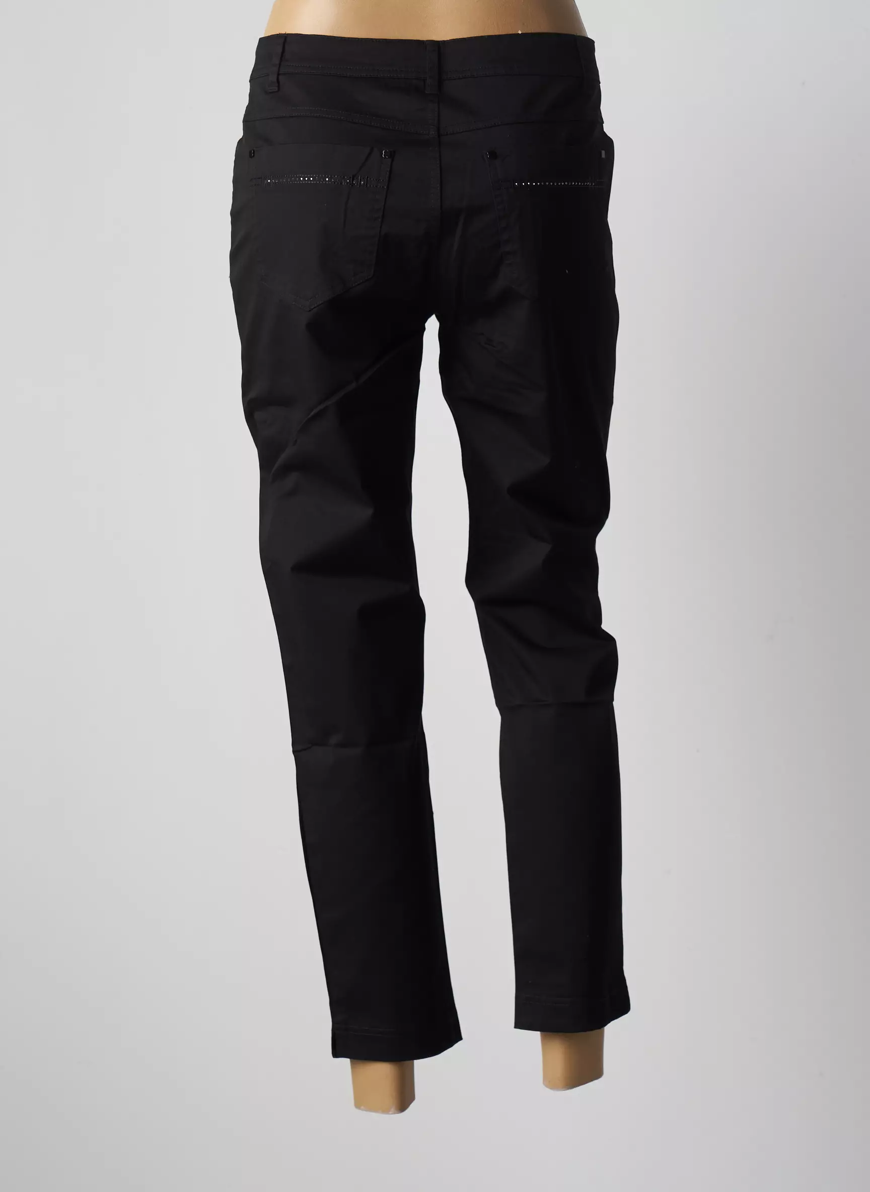 2 High Pantalon7 8 Femme couleur noir