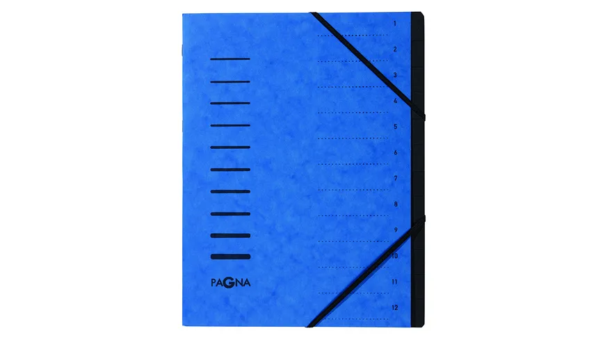 PAGNA Ordnungsmappe 12tlg. blau blau