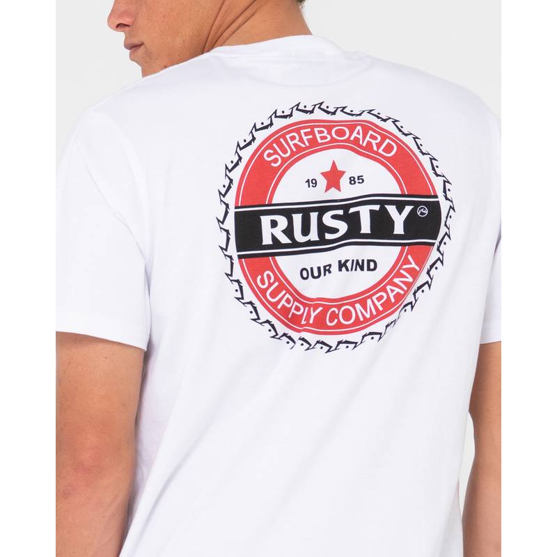 RUSTY BOTTLE CAP SHORT SLEEVE TEE T-Shirt Herren
