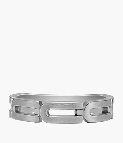 Fossil Ring Heritage D-Link Chain Edelstahl