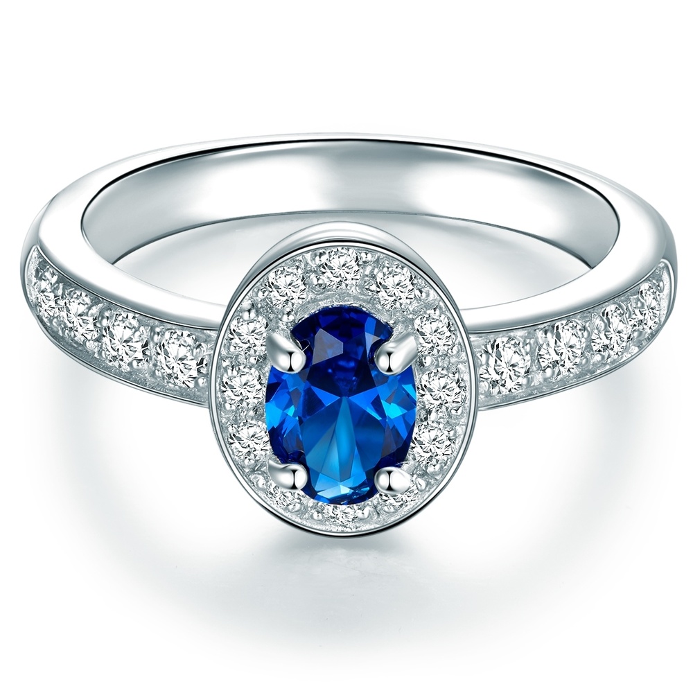 Trilani Bague en argent Argent sterling Oxyde de zirconium (CZ) en Argent Bague