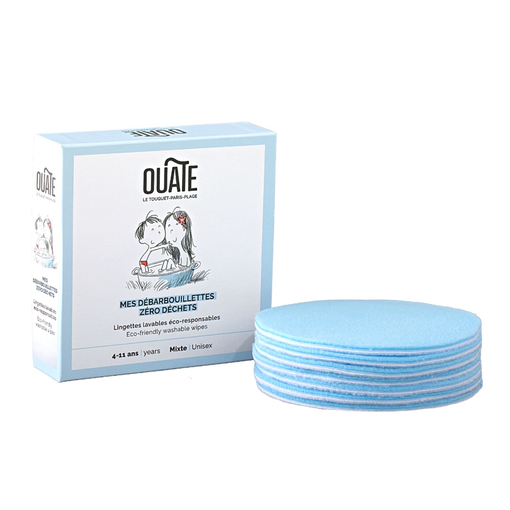 Ouate Mes Débarbouillettes zéro déchet Disques nettoyants lavables et réutilisables