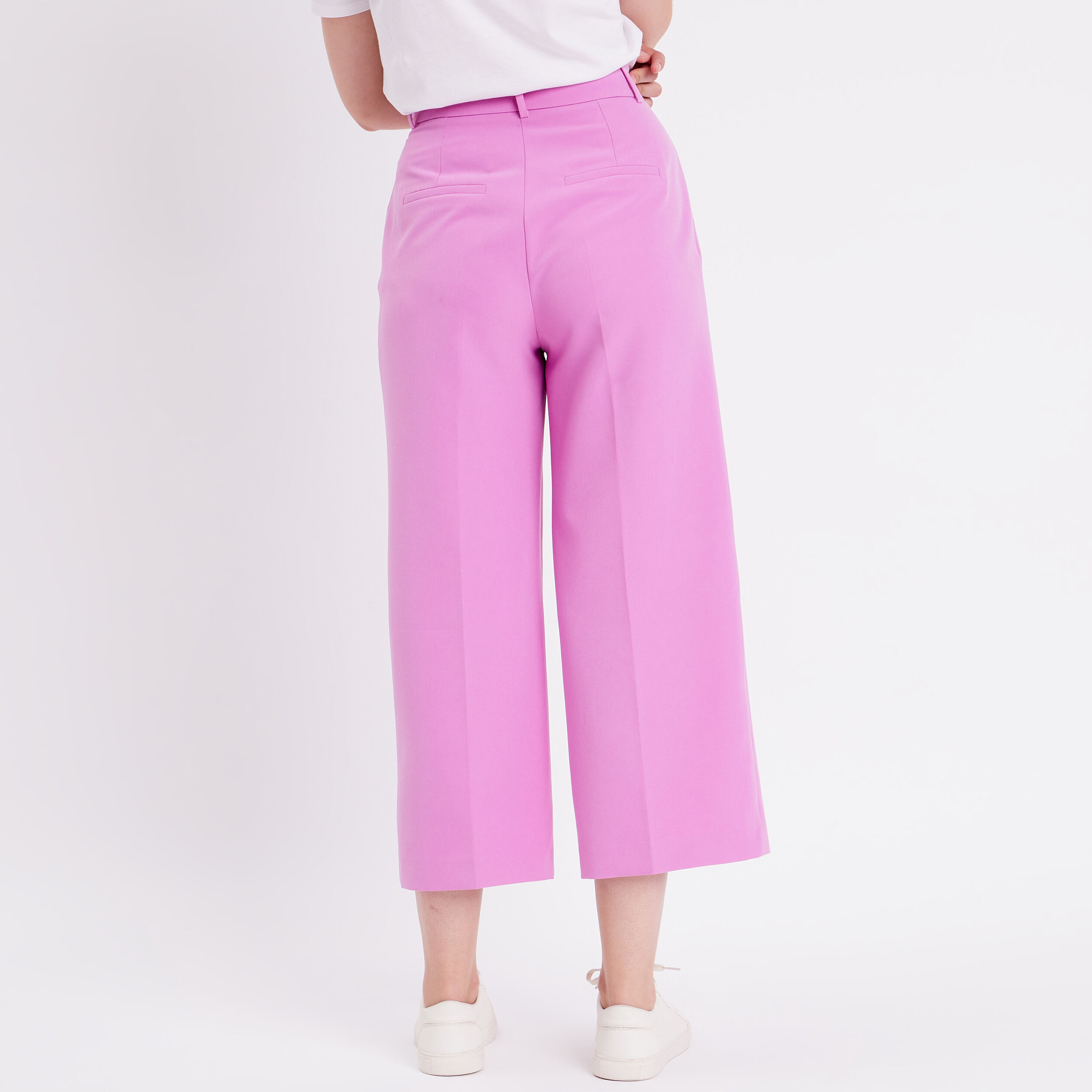 Pantalon city large violet femme | Cache Cache