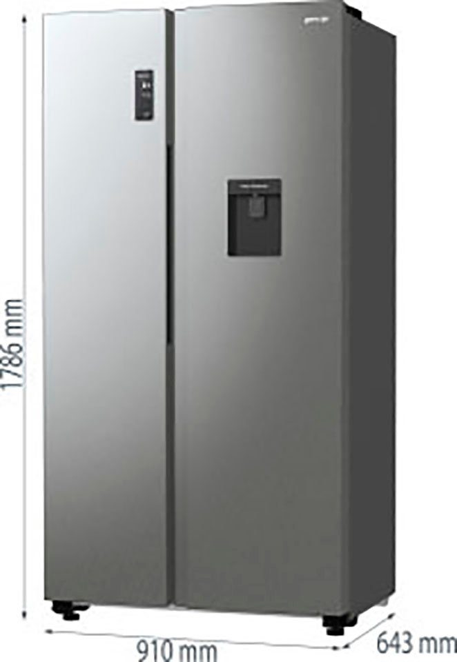 GORENJE Side-by-Side NRR 9185 DAXLWD, 178,6 cm hoch, 91 cm breit, Energieeffizienzklasse D