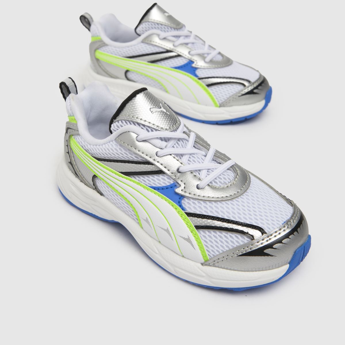 PUMA fehér és kék morfikus fiú kisgyermek cipők